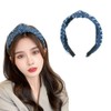 Denim Knot Headband Blue Jeans Headbands Cloth Top Knot Hair