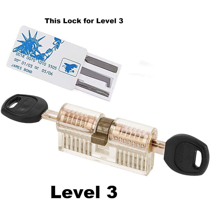 20 Pieces Lock Picking Set, Lock Picking Tools with Training