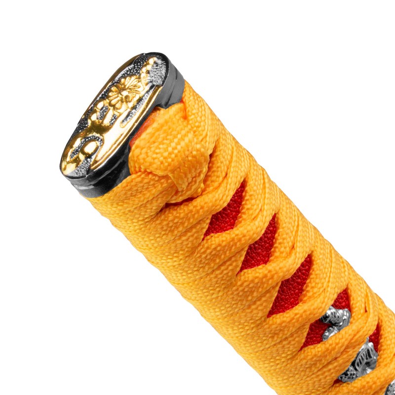 JDMBESTBOY Samurai Sword Orange Red Shift Knob Shifter Alloy Katana