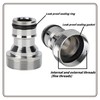 Akiuhen Schlauchadapter Wasserhahn Adapter Schlauchkupplung Schnellkupplung Gartenschlauch Anschluss (Universal-Wasserhahnanschluss für Mischbatterie（silbrig）