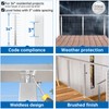 Muzata Cable Railing Post 36 Inch 36"x2"x2" Level Drilled Surface