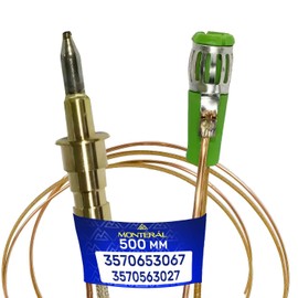 Gas Fire Thermocouple with Magnet Connection Length 500 mm for Hobs with the Original Code 3570653067 3570140024 3570563027 for AEG for Electrolux for Zanussi - MONTERAL