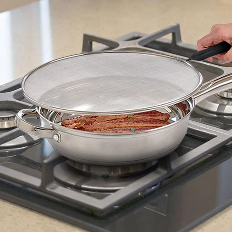 Bene Casa - Fine Mesh Chrome Splatter Shields with Cool