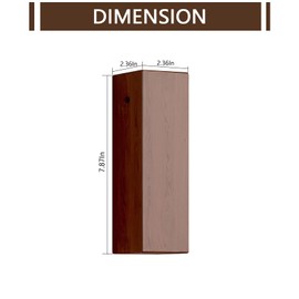 ciwuchan Wall Mount Wood Vase for Living Room,Modern Wood Planter Art Decor for Fake Plants Greenery Flowers,Farmhouse Bedroom Kitchen Dinning Bathroom Home Office Decoration (Brown)