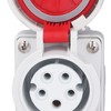 Industrial Connector Socket 16A 5 Pin 3P+N+E Surface Mount IP67