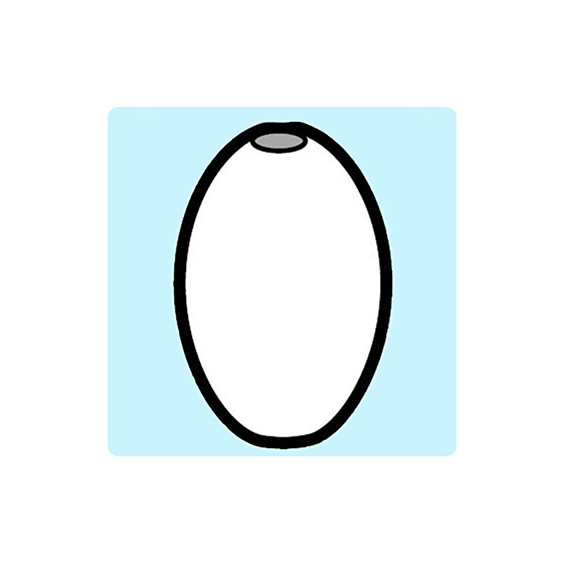 BeadTin Dark Sapphire Transparent 9mm Oat Craft Beads (500pcs)