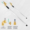 Csttler 2PCS Radiator Cleaning Wand Set, 8-Hole 39" 24" Water