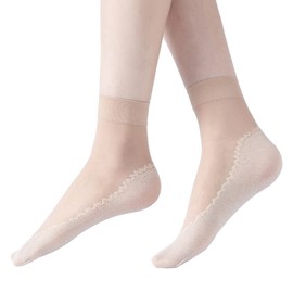 Eralove 10 Pairs Women's Nylon Ankle Short Sheer Socks…