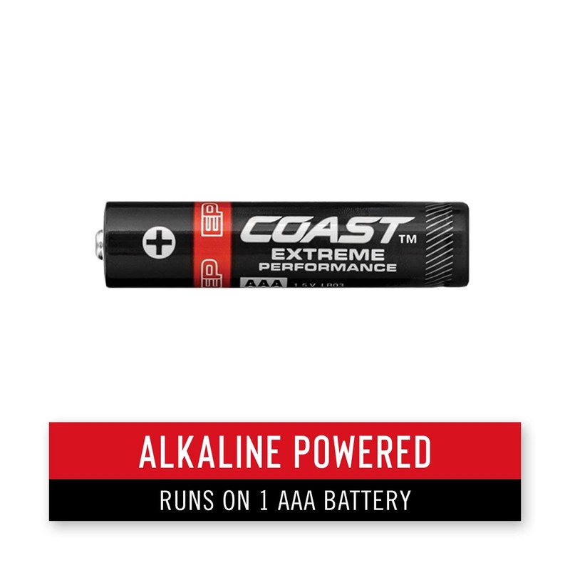 Coast KL10 100 Lumen LED Keychain Light, Pocket Sized, Black