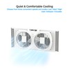 Comfort Zone Twin Window Fan with Reversible Airflow Control, 9