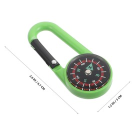Totority 8pcs Portable Carabiner Compass Multi-Color Keychain Compasses for Hiking Camping and Backpacking Lightweight and Compact Outdoor Navigation Tools