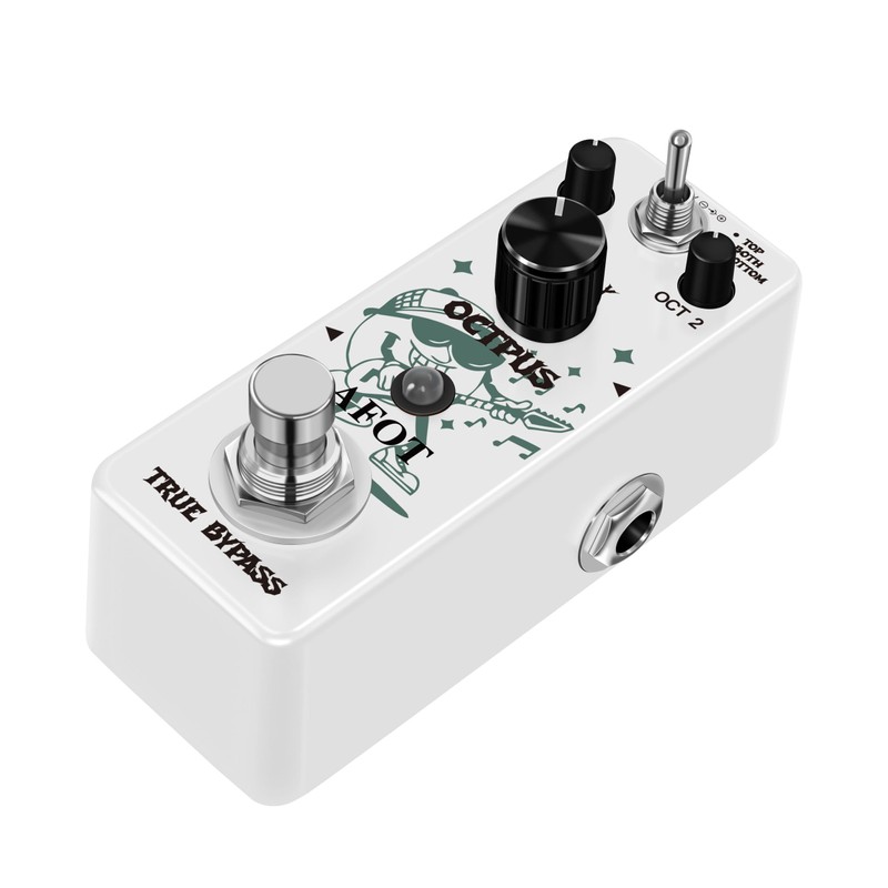 Polyphonic Octave Guitar Pedal, Digital Octave Mini Pedal,3 Modes Octave