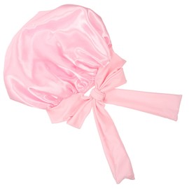 NOLITOY 2pcs Sleep Cap Satin Bonnet for Women Shower Cap Hair Bonnet Soft Satin Reusable Comfortable Elastic Small and Lightweight