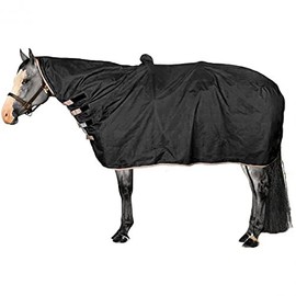 Showman Waterproof & Breathable Contoured Horse Show Rain Cover Sheet (X-Large (81"-86"))