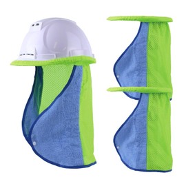 Helmet Sun Shade Cover for Hard Hats – UV Protection Neck Sun Shade for Outdoor Work, Breathable Mesh Sun Shield for Construction, Farming, Landscaping – Fits Standard Safety Helmets (2-Pack)