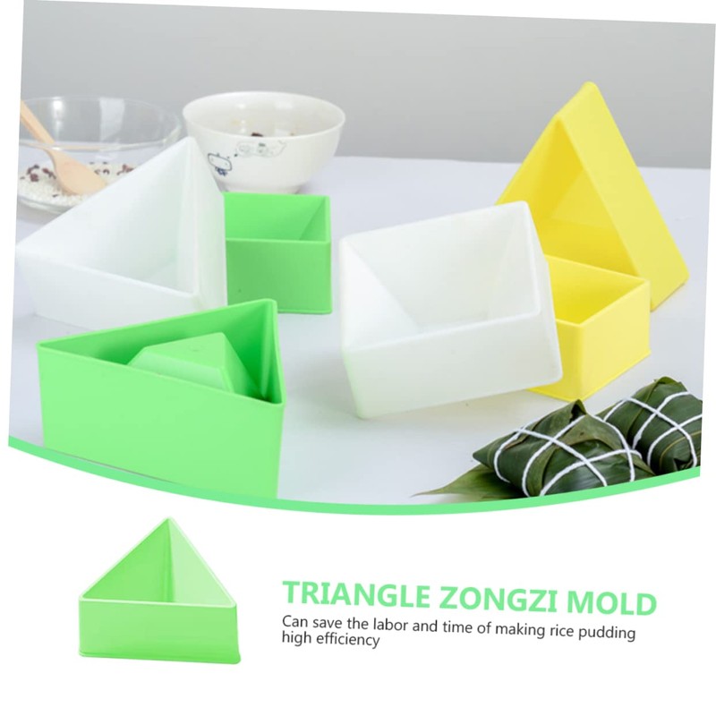 Mikinona 2pcs Triangle Rice Dumpling Molds Mold Rice-Pudding Making for
