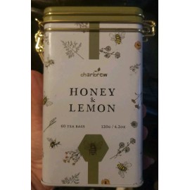 CHARBREW Tea Tin HONEY & LEMON Honeybee 60 Teabags Green Tea
