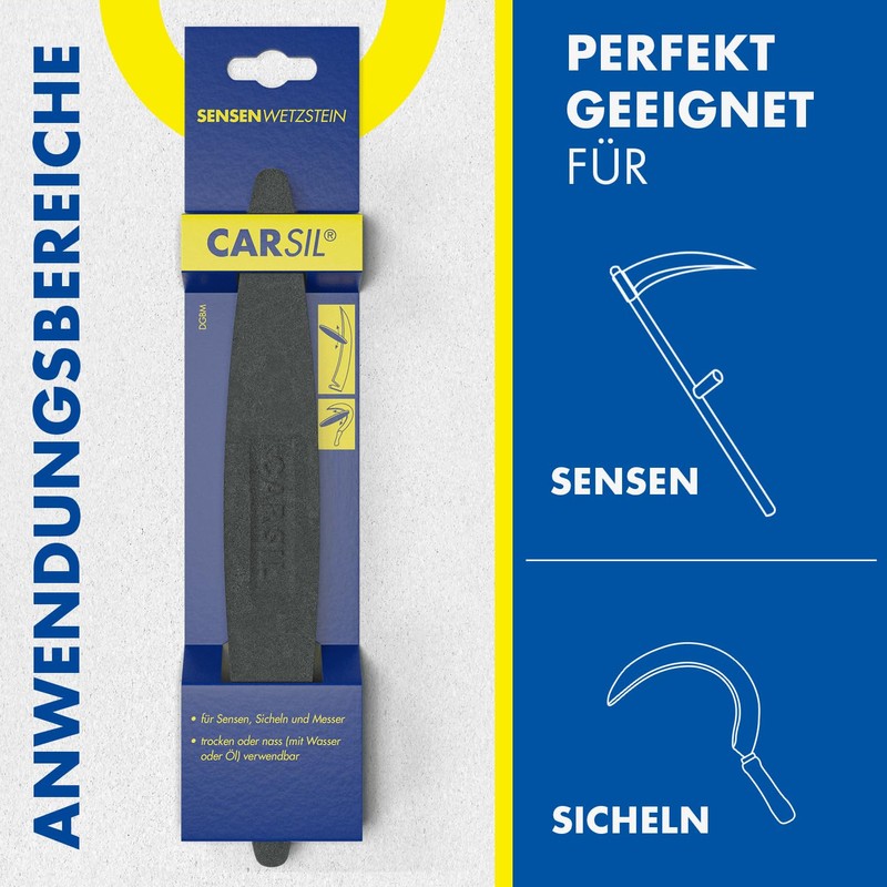 Zische Carsil Scythe Whetstone 230 x 33 x 13 mm,