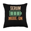 Serum Is My Happiness Serum Mode On, Crypto Throw Pillow,