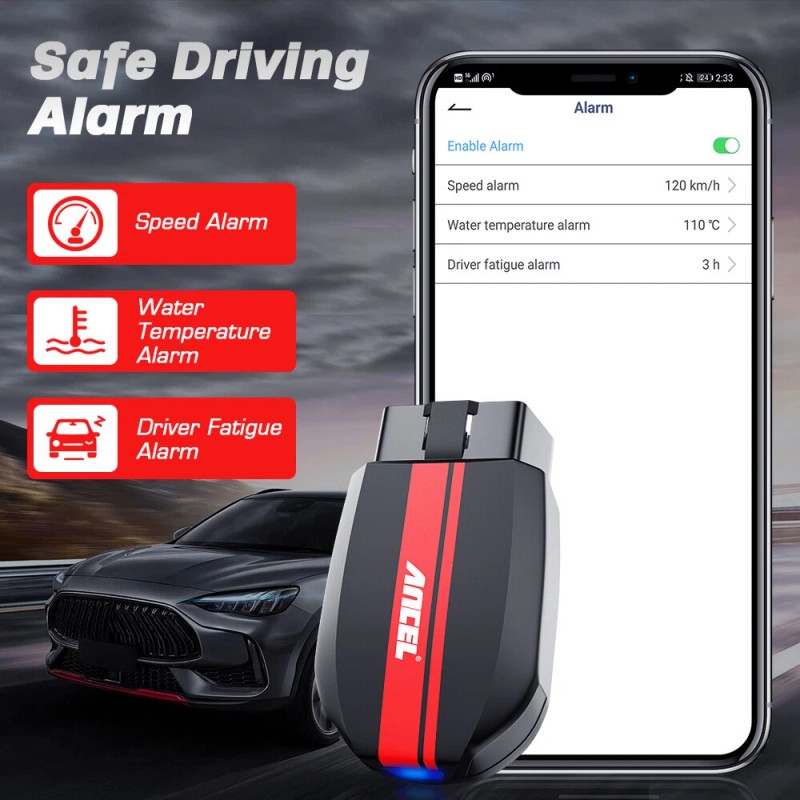 ANCEL Car OBD2 Scanner Code Reader Check Engine Fault Bluetooth