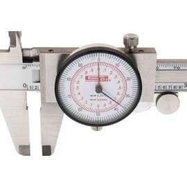 SPI 17-965-5 Dual Scale Inch Metric Dial Caliper: 0" to 6" (0 to 150mm) Range