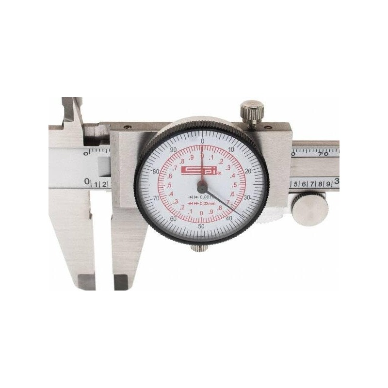 SPI 17-965-5 Dual Scale Inch Metric Dial Caliper: 0" to