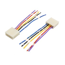 uxcell Car Power Window Switch Socket 5 Pin Wiring Harness Pigtail Adapter DC12V 4pcs