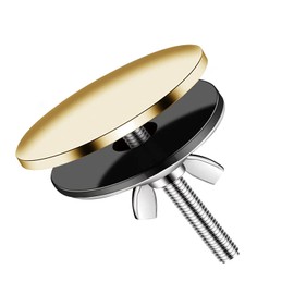 5 cm Stainless Steel Blind Plug Cover, Sink Hole Cover, Tap Hole Cover, Stainless Steel Tap Hole, Sink Tap Hole Cover for Kitchen and Bathroom Sink (Gold)