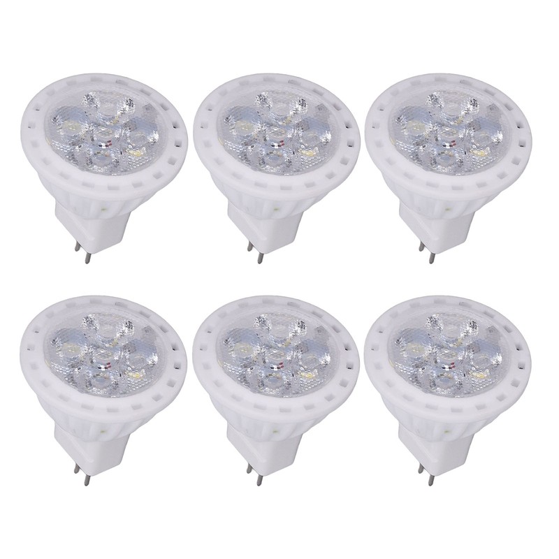6pcs 360LM LED Light Bulbs MR11 4W 12V Spot Light