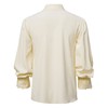 MakingDa Men's Renaissance Ruffled Frilly Shirts Long Sleeve Medieval Vintage