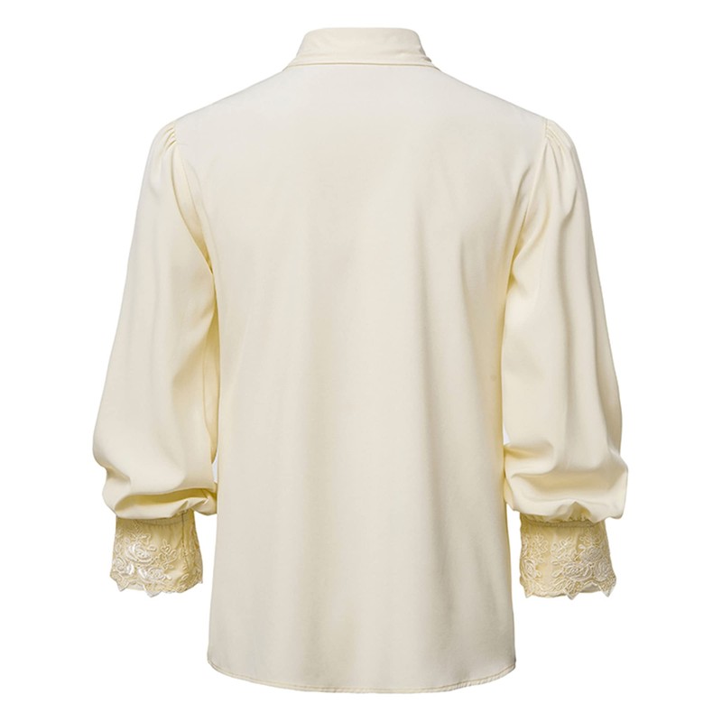 MakingDa Men's Renaissance Ruffled Frilly Shirts Long Sleeve Medieval Vintage