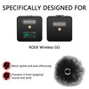 Geekria for Creators Furry Windscreen Compatible with RODE Wireless GO,