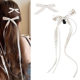 Hair Bows for Women Girls Bow Hair Clips Accessories for Women's Hair Girls Bow Hair Barrettes Clips Pins Alligator Hairclips for Bows Bowknot Hair Clip 2pcs