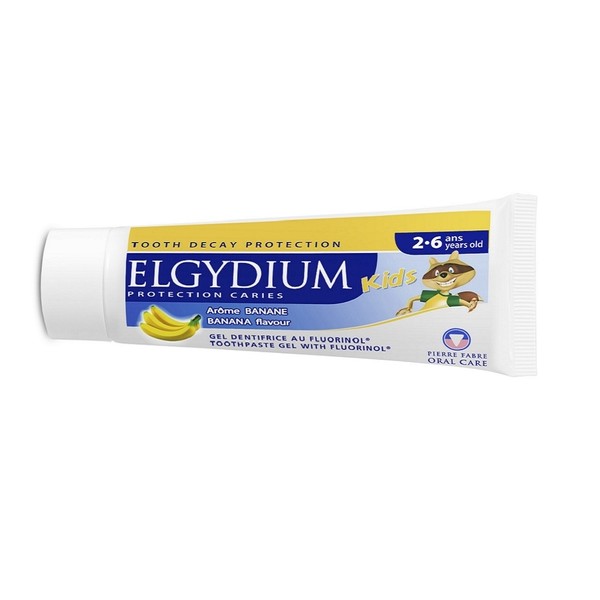 Elgydium Toothpaste Kids 500ppm Fluor and Banana Aroma 2-6 years