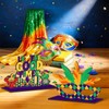 KSKSPE 4Pcs Mardi Gras Wooden Table Centerpiece Decorations