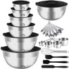 WEPSEN Mixing Bowls Set, 27PCS Stainless Steel Mixing Bowl with