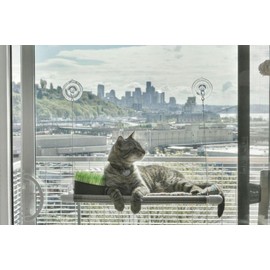 Kitty Cot Original World's Best Cat Perch (Large) Black Color