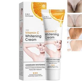 Crema para Aclarar las Axilas y Partes Intimas, Eliminador de Manchas Oscuras para la Cara, Crema Aclaradora para Áreas Íntimas, Cuello, Axilas, Codos, Muslos Internos y Rodillas