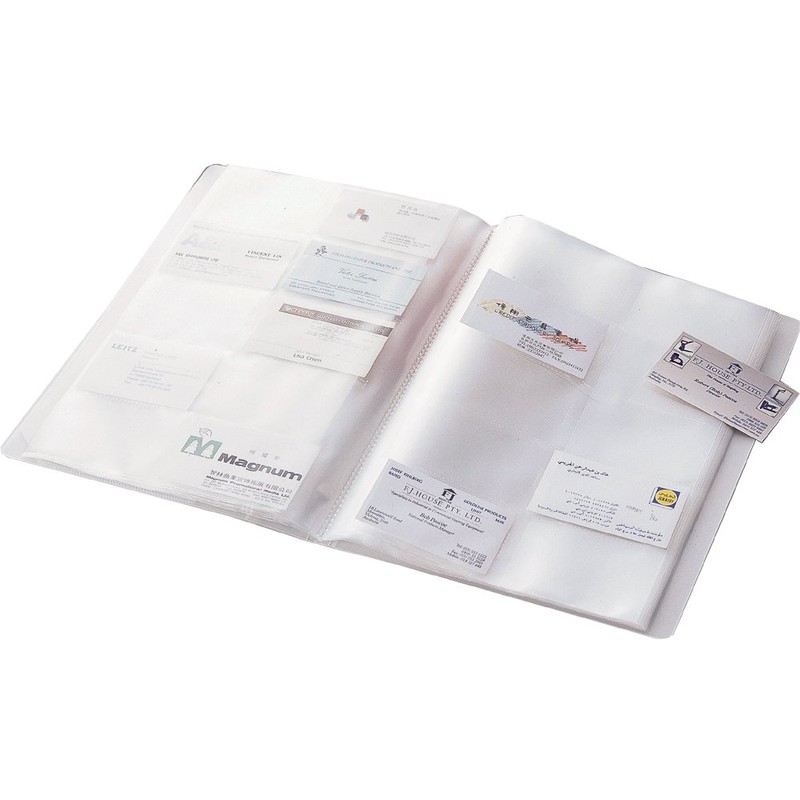 リヒトラブ 名刺ファイル A4 200枚 藍 A944アイ