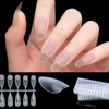 COLORBIRD Nail Tips, Ultra Thin, Long, Clear, 504 Pieces, Sanding,