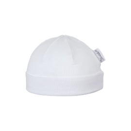 Sterntaler Unisex baby beanie hat, White, 45
