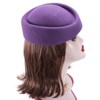 Lawliet Wool Felt Fascinator Wedding Hat Pillbox Hat for Women