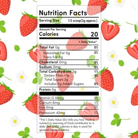 Ternio Premium Freeze Dried Strawberries Powde - 3.52oz / 100g - 100% Natural & No Additives - Healthy Freeze Dried Fruit Snack & Topping for Beverages or Recipes.