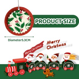 ZKGYUS 4 PCS Weihnachten Basteln, Weihnachten Weihnachtsanhänger, Weihnachten Holzanhänger, Vögelchen Anhänger, Weihnachtsbaum Anhänger, Christbaumschmuck, Holzdeko