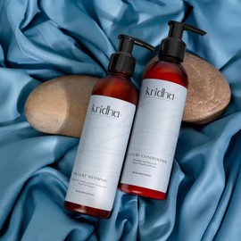 Kridha Premium Yogurt Shampoo for Women - Anti Dandruff and Hair Fall Control - Aloe Vera and Keratin for Dry and Frizzy Hair - Sulfate Free Mild Daily Use Shampoo - 200ml