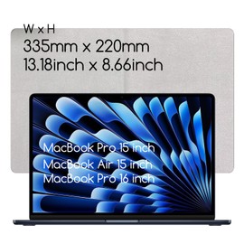 KEANBOLL 2 Pack Microfiber Cleaning Cloth for MacBook Air 15.3 inch/MacBook Pro 15/16 inch, Washable, Reusable-(Size: 13.18 in x 8.66 in)