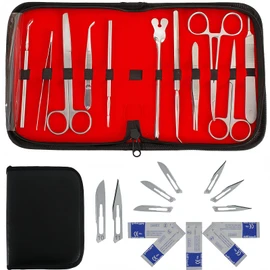 Kit de Práctica de Sutura 22Pcs, Herramientas de práctica de Sutura Integrales para Heridas Precortadas, Suministros para Estudiantes de Veterinaria/Enfermería