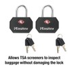 Master Lock 4681TBLK TSA Approved Luggage Lock with Key, 2