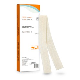 Silver Calcium Alginate Ag Sterile Highly Absorbent Antibacterial Dressing, 0.8"x12", 10 Pack