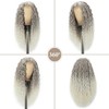 Curly Wig for Women Long Ombre Gray Blonde Curly Wigs